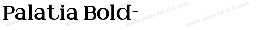 Palatia Bold字体转换